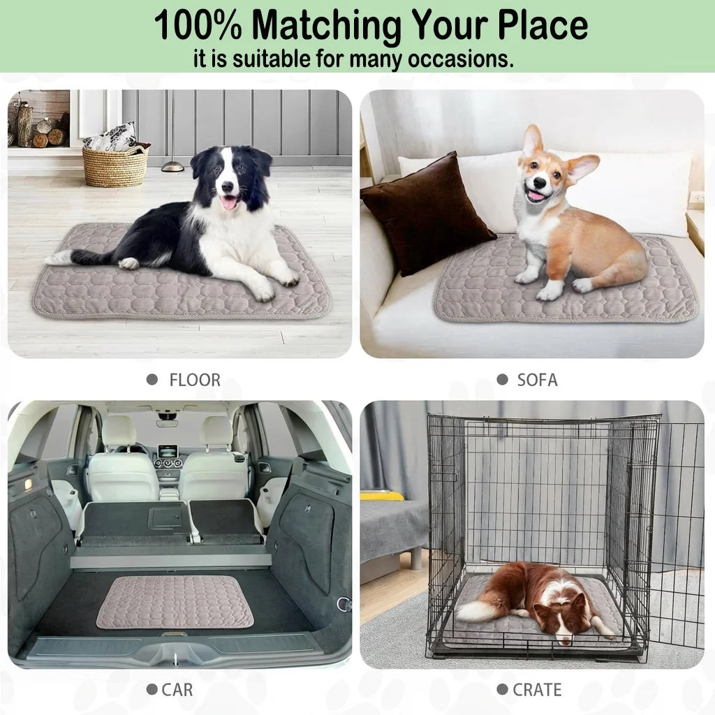 Extra Large Dog Crate Mat,48 X 36 Inch Washable Dog Bed Mat for Crate Mats for Dog Cage Mat Dog Kennel Pad Dog Kennel Mat Dog Crate Liner Dog Beds for Large Dog