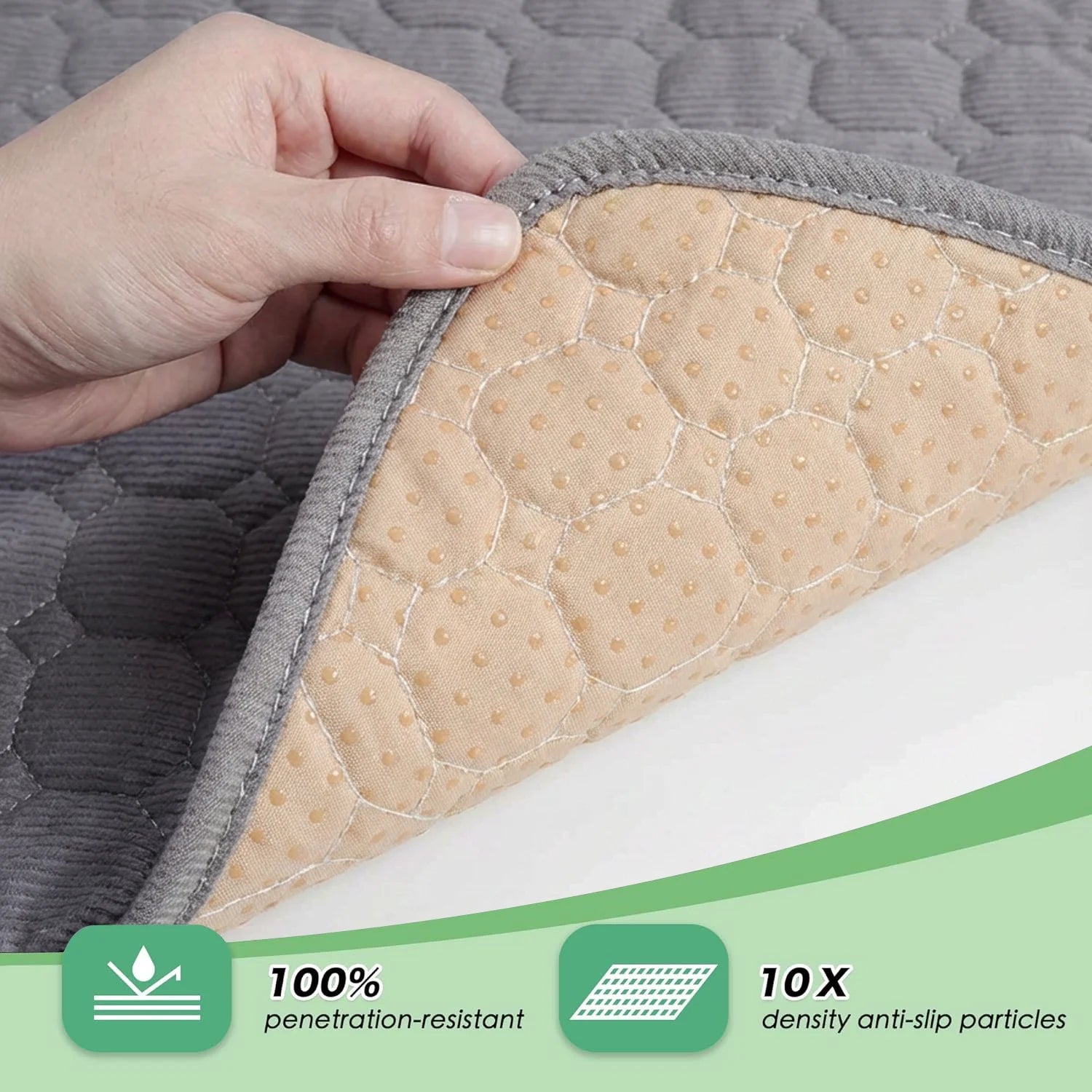 Extra Large Dog Crate Mat,48 X 36 Inch Washable Dog Bed Mat for Crate Mats for Dog Cage Mat Dog Kennel Pad Dog Kennel Mat Dog Crate Liner Dog Beds for Large Dog